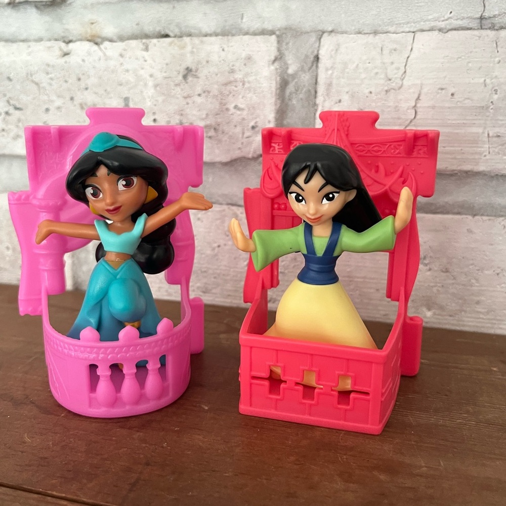 Mulan & Jasmine McDonald’s Happy‎ Meal Toy Princess 2021